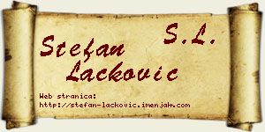Stefan Lacković vizit kartica
